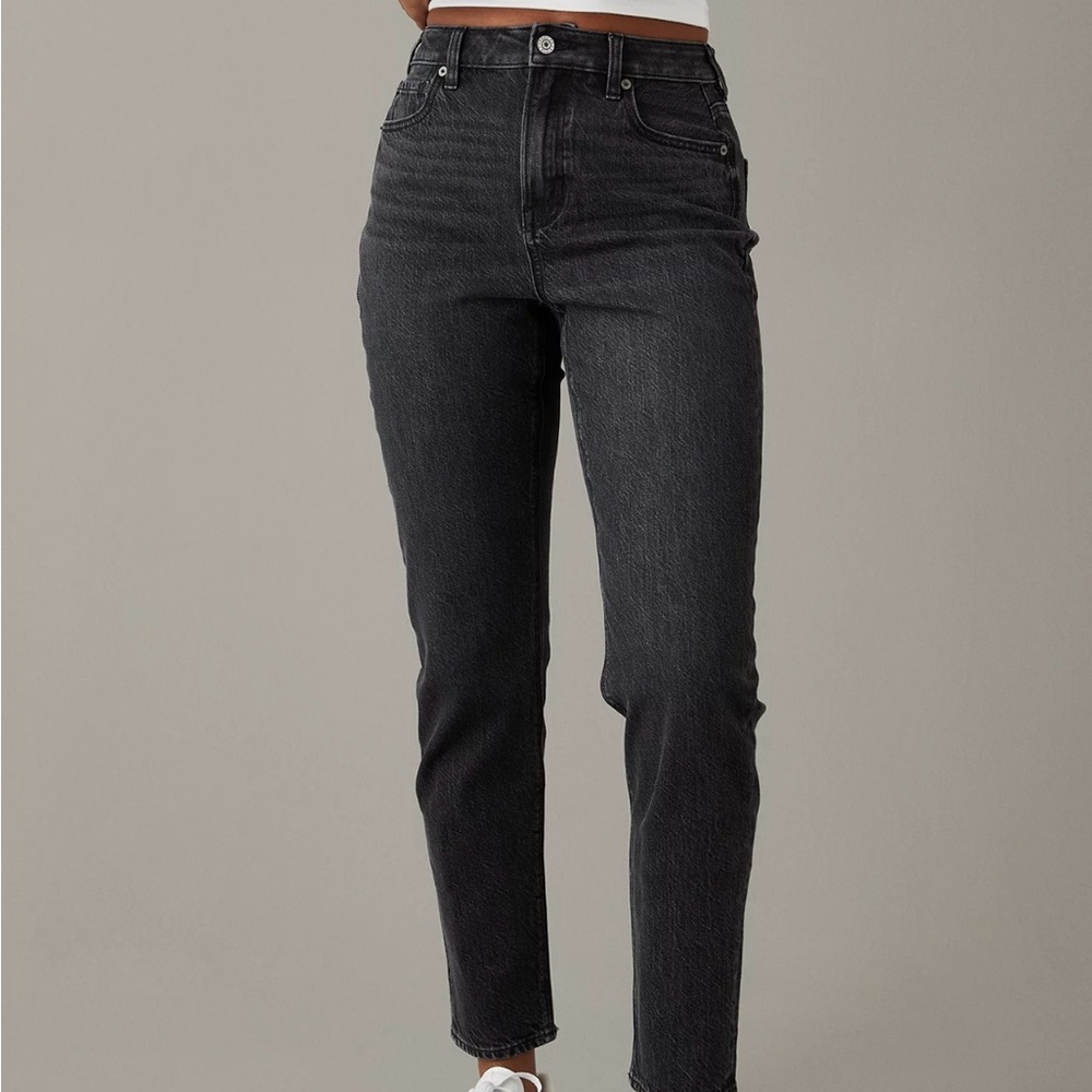 American Eagle Outfitters Black Cropped Ankle Jeans